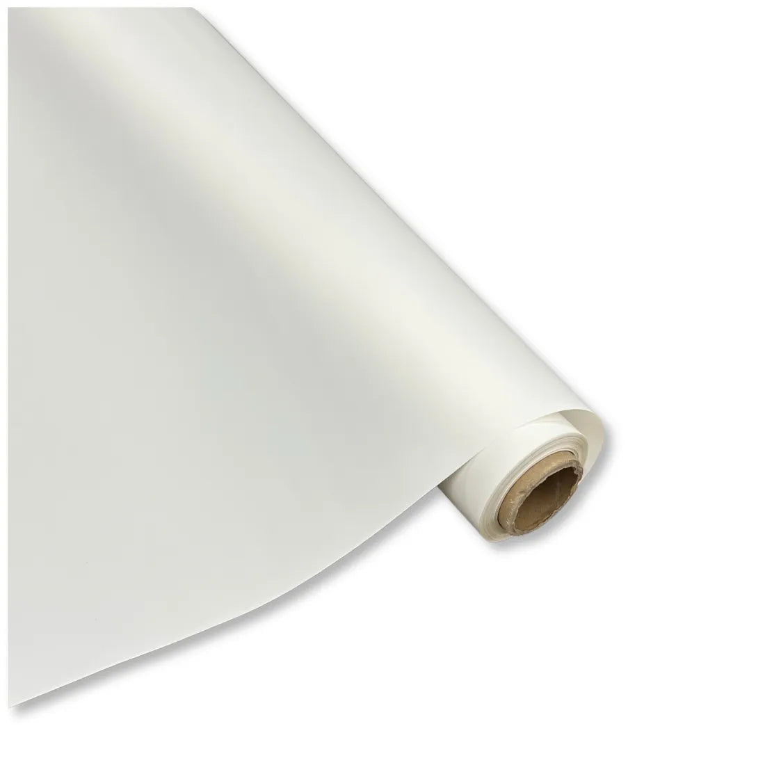 Bobina Polipropilene 60 My. Tinta Unita Bianco. Lunghezza 25 m.