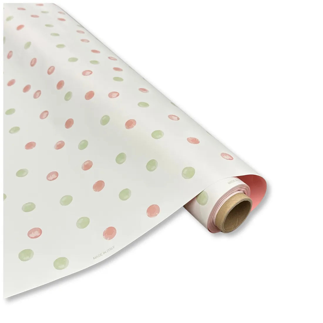 Bobina Polipropilene 40 My. Fantasia Pois Colorati. Lunghezza 25 mt.