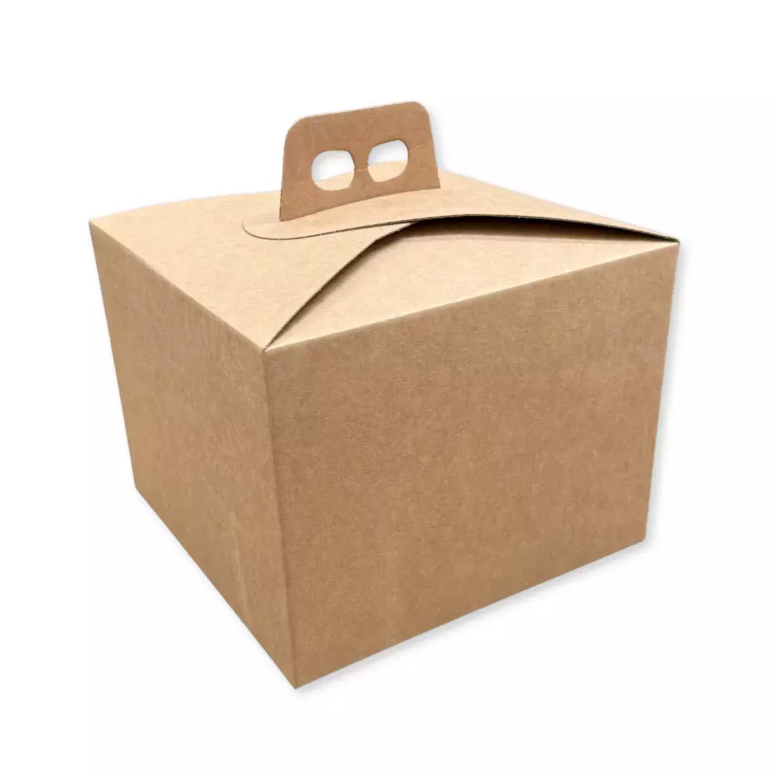Scatola Confezione Regalo Porta Panettone Quadrella in Carta Avana
