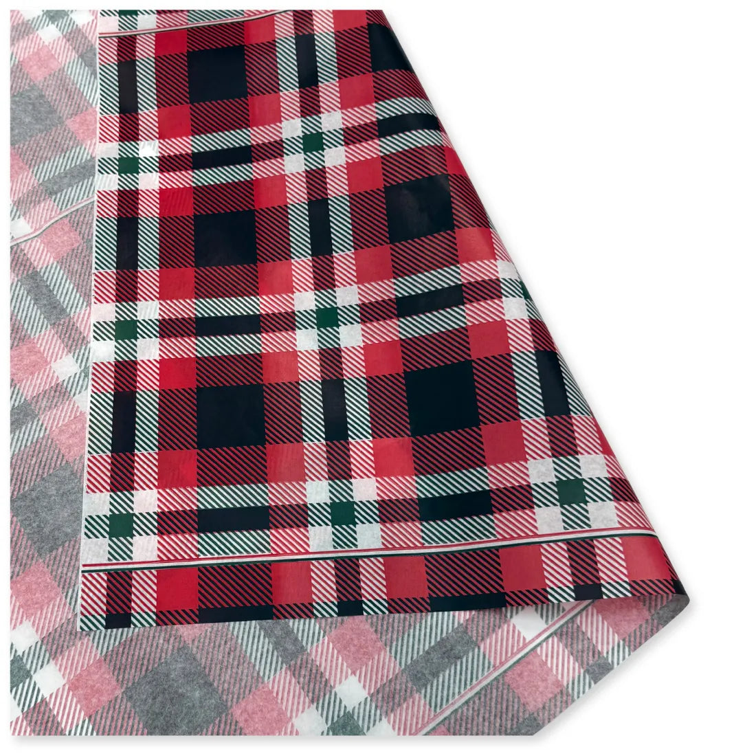 24 Fogli Carta Velina Fantasia Tartan 20 gr. 70x100 cm.