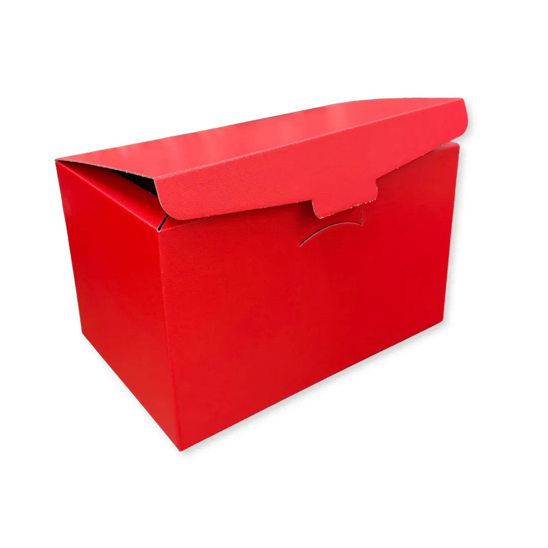 Scatola Confezione Regalo Misura 39x27x23,5 cm. Linea Lino Rosso