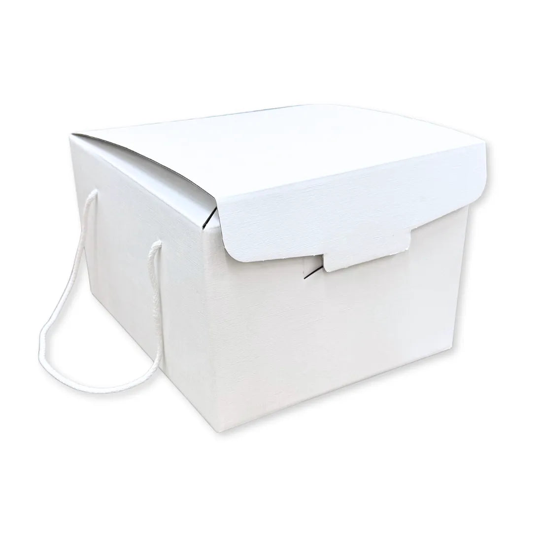 Scatola Confezione Regalo Porta Panettone + Bottiglia Linea Fibra Bianco