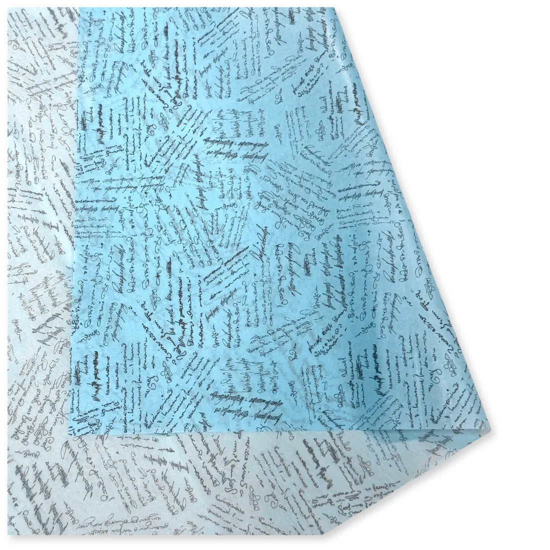 25 Fogli Carta Velina Fantasia Script Carta Zucchero 20 gr. 70x100 cm.