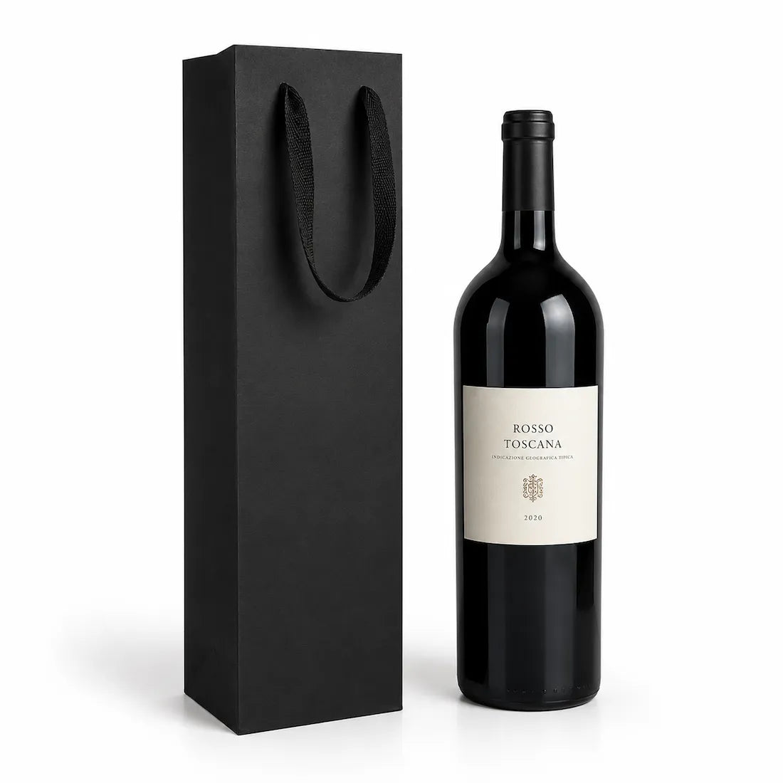 Shopper Porta Bottiglie Magnum Nero