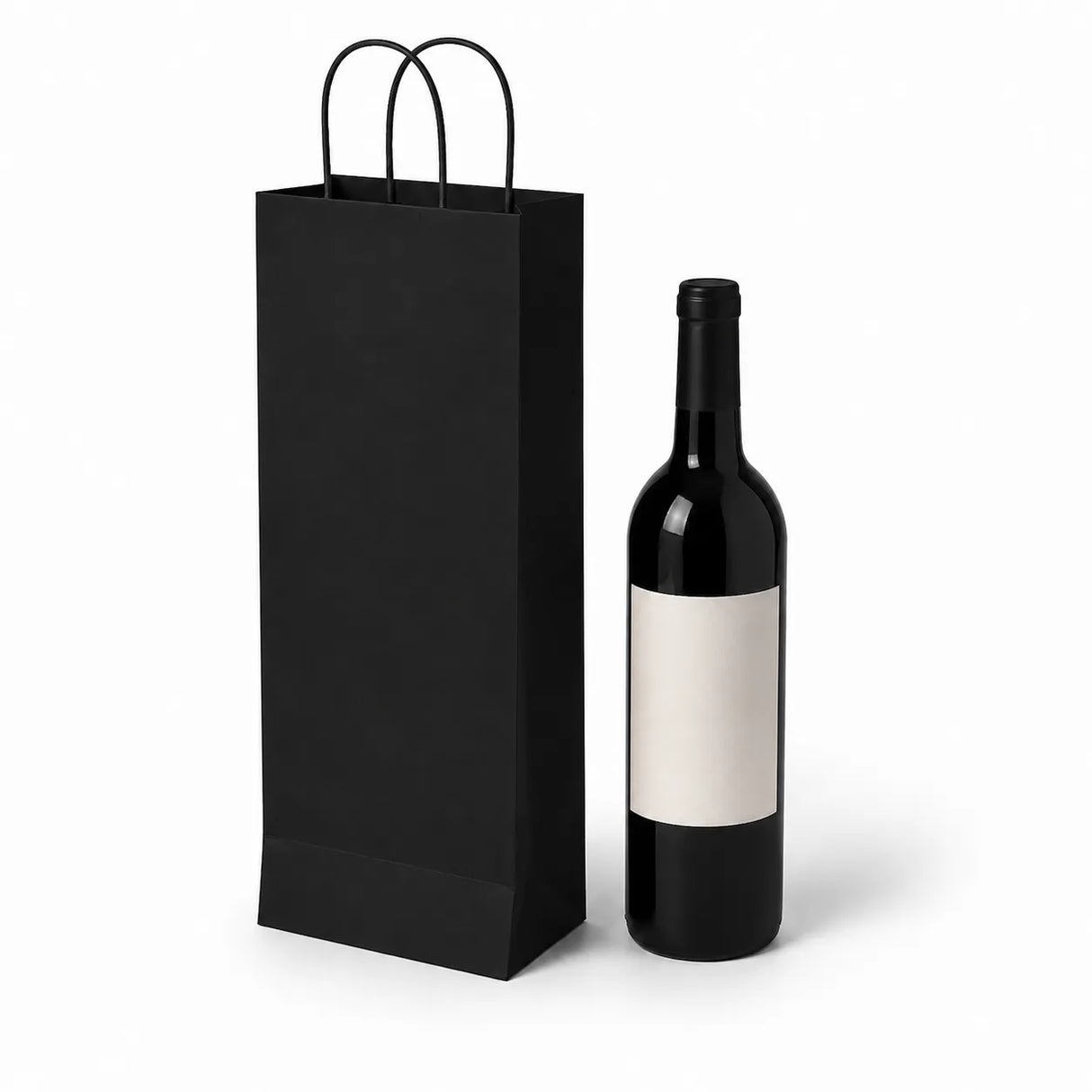 Shopper Porta Bottiglia Linea Premium Nero