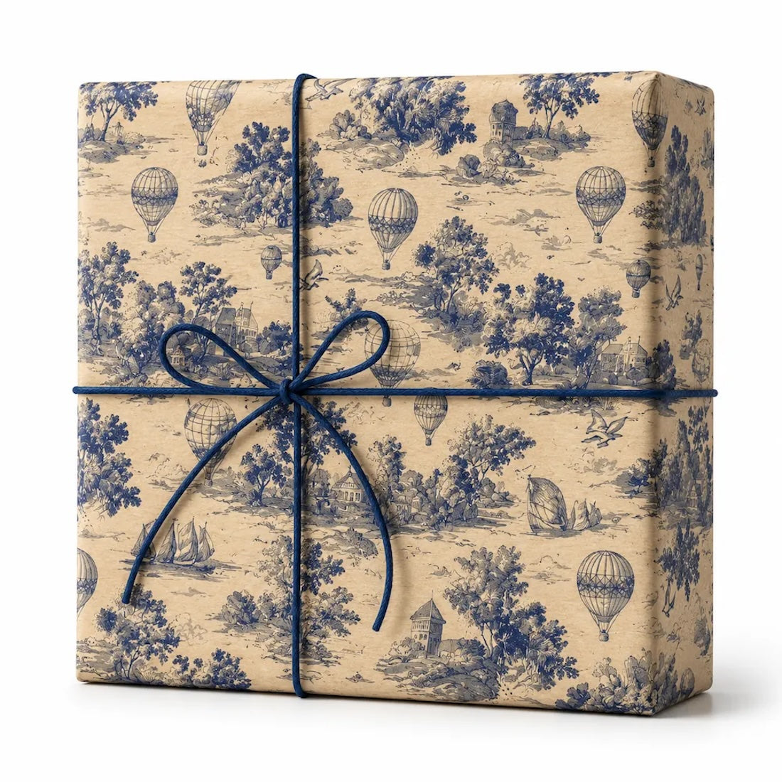 25 Fogli Carta Regalo Landscape Blue