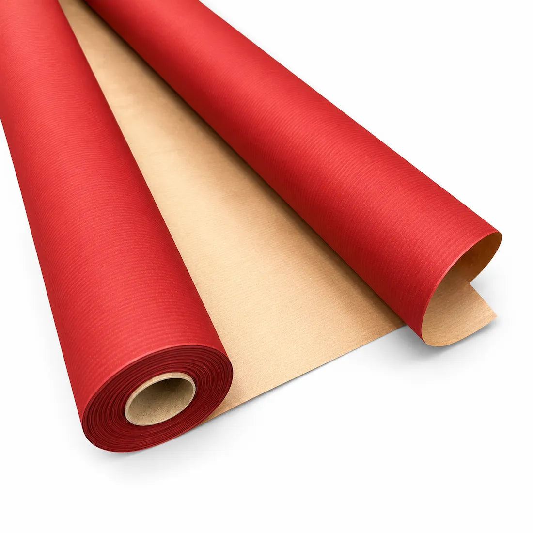 Bobina in Carta Avana Millerighe Colorata Rossa. Altezza 80 cm. Lunghezza 40 mt.