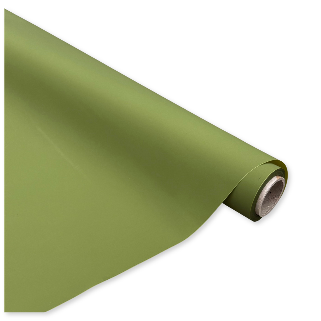 Bobina Polipropilene 50 My. Tinta Unita Verde Oliva. Lunghezza 20 m.