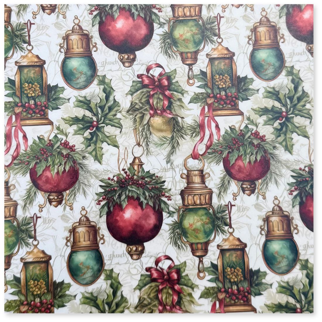 25 Fogli Carta Regalo Addobbi di Natale