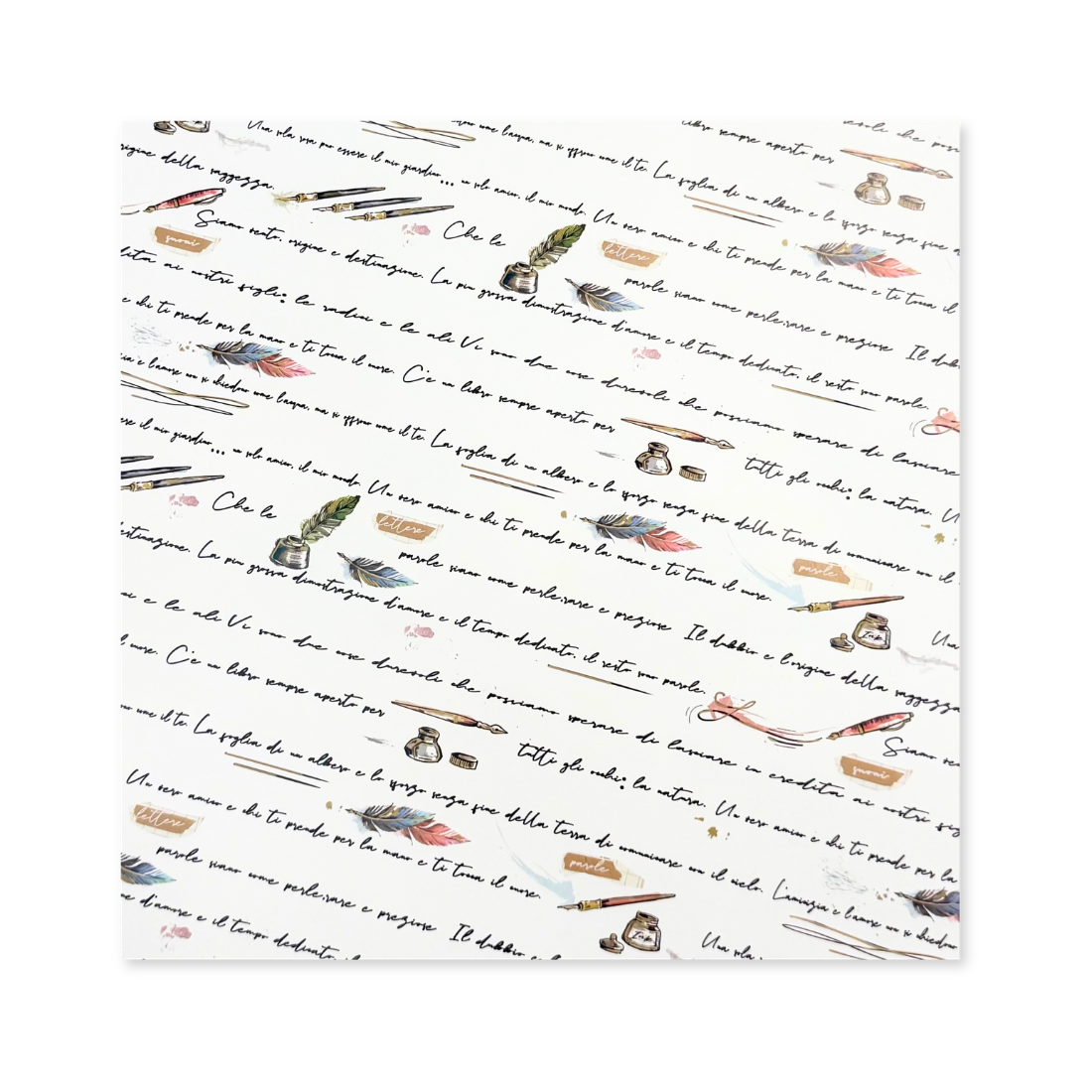25 Fogli Carta Regalo Lettera