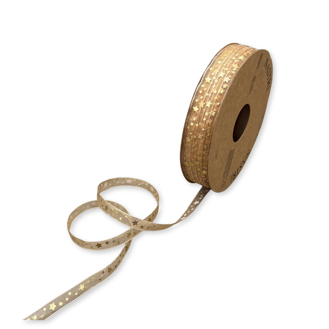 Nastro Tessuto Stars Gold