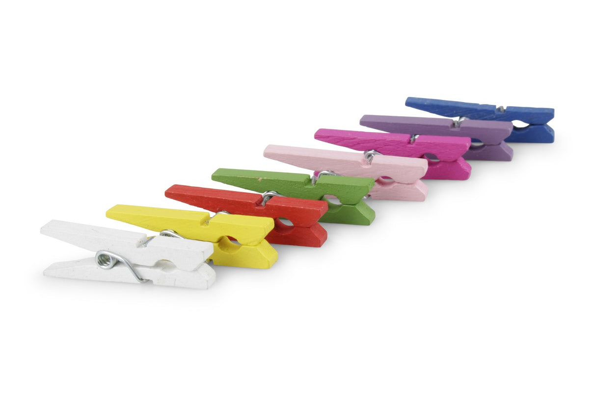 Mollette in legno Multicolor