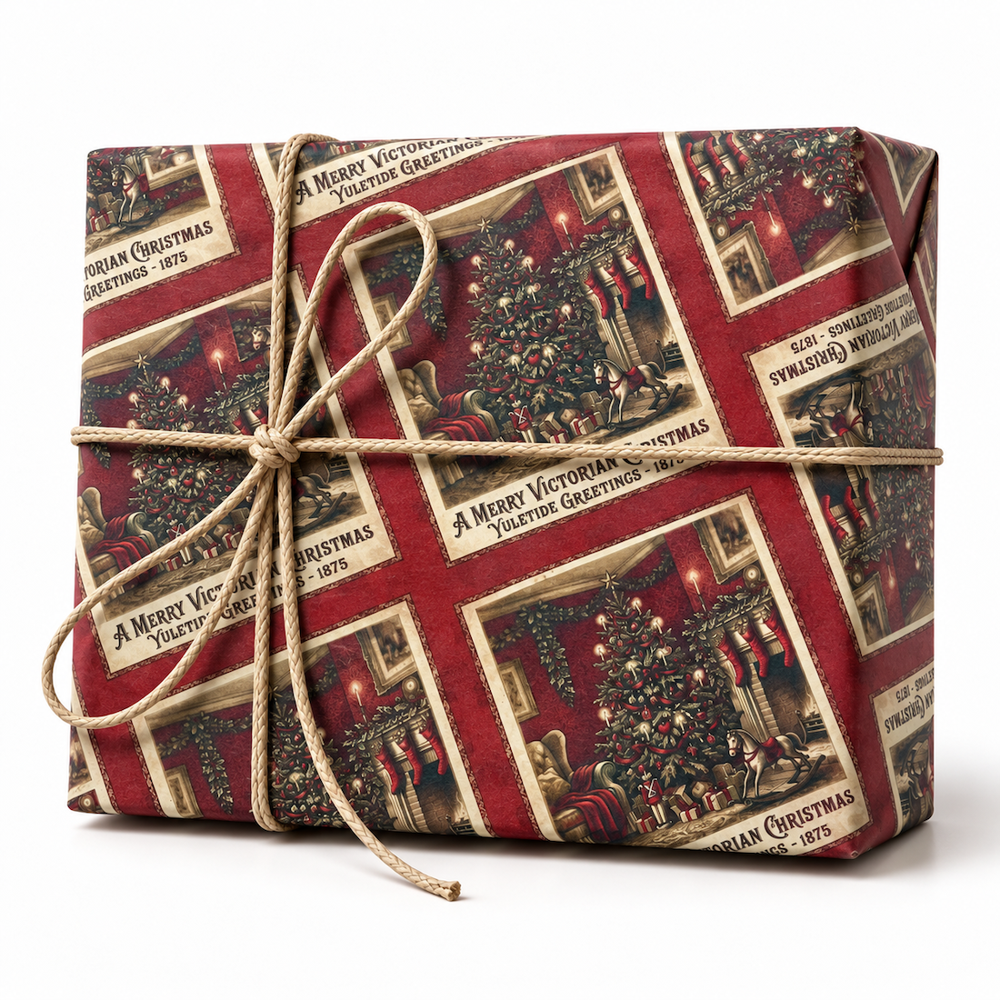25 Fogli Carta Regalo Victorian Christmas