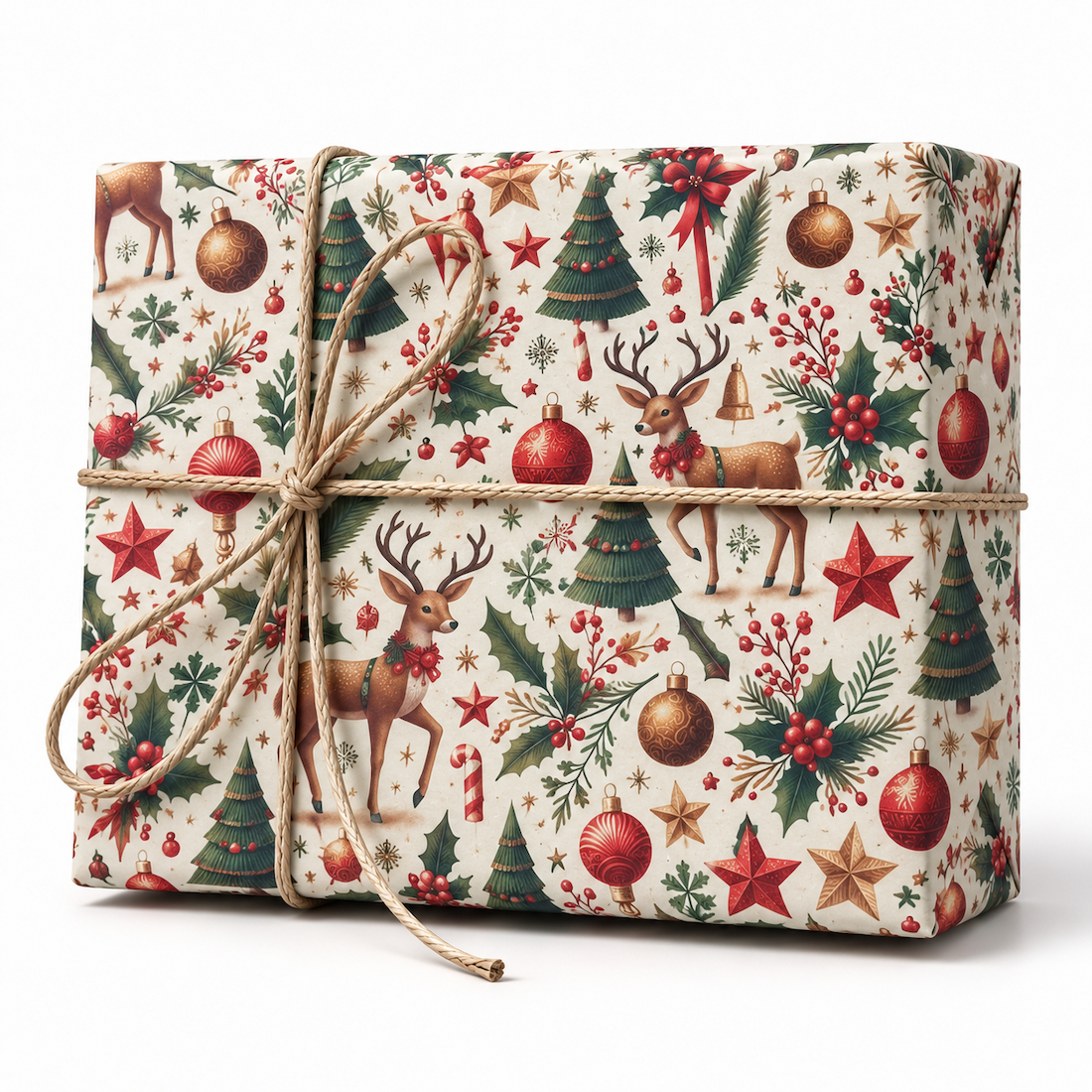 25 Fogli Carta Regalo Graceful Christmas