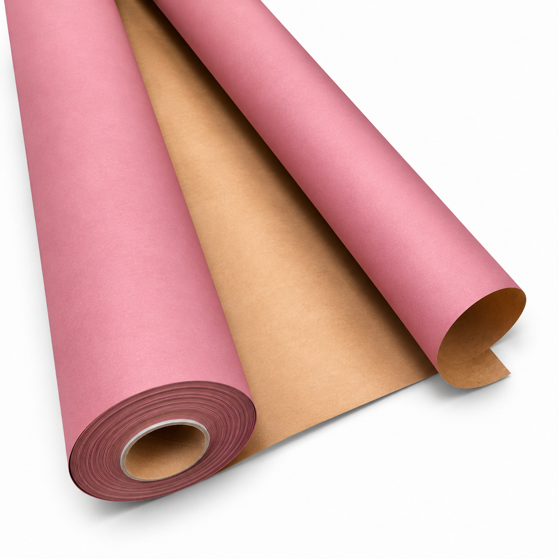 Bobina in Carta Waterproof Avana Colorata Rosa. Altezza 80 cm. Lunghezza 40 mt.