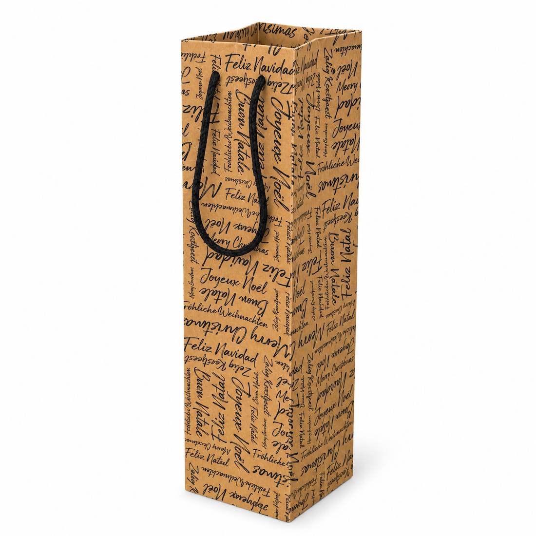 Shopper Porta 1,2 e 3 Bottiglie Buon Natale