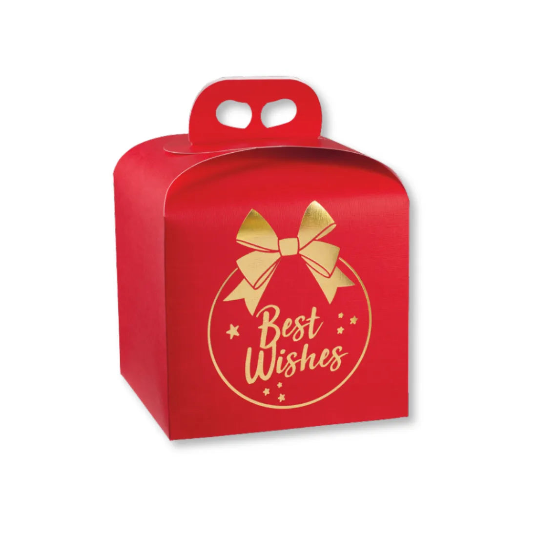 Scatola Confezione Regalo Porta Panettone Best Wishes 1kg. Alto