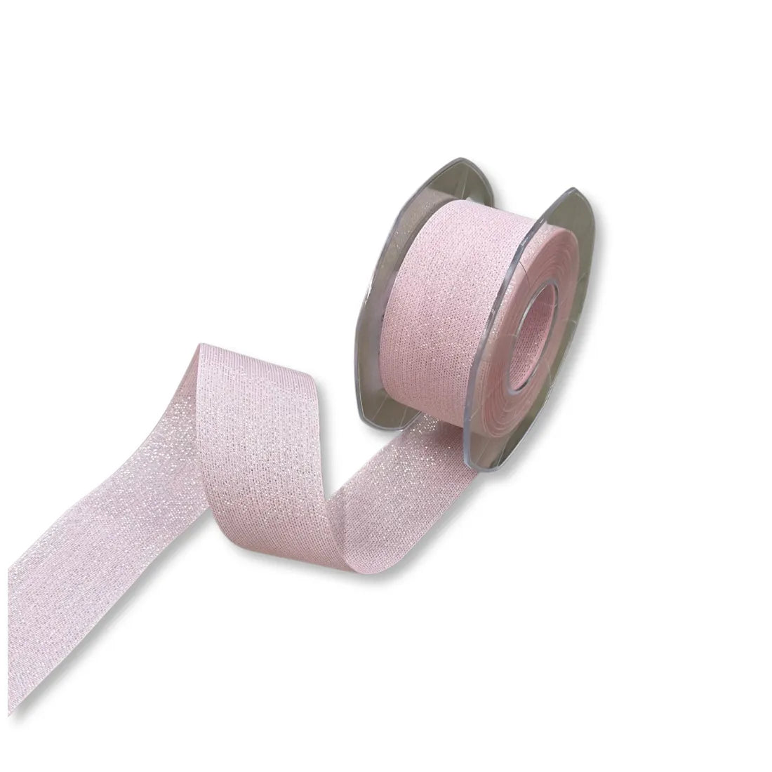 Nastro Tessuto Rosa e Lurex