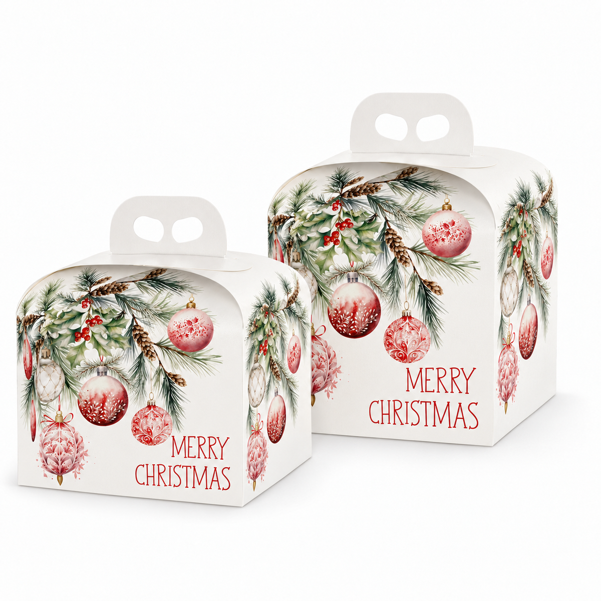 Scatola Porta Panettone Linea Addobbi di Natale
