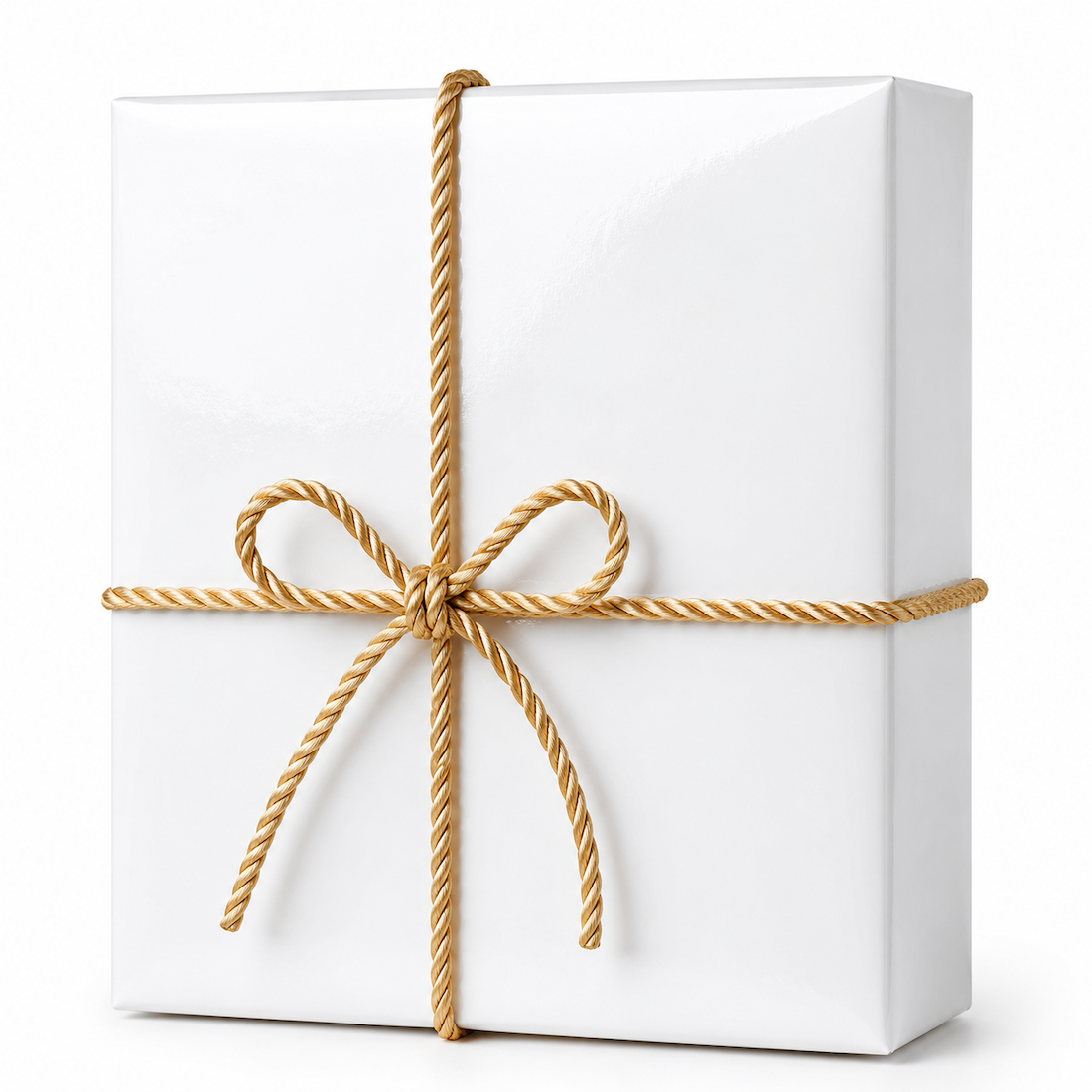 25 Fogli Carta Regalo Bianca Laccata Lucida