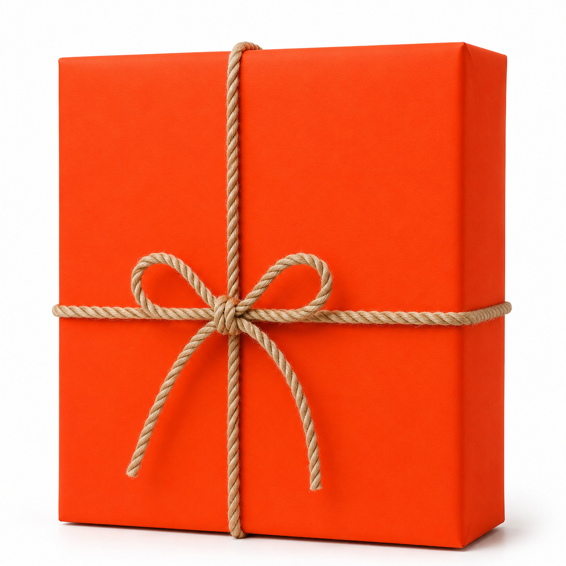 25 Fogli Carta Regalo Arancio Intenso