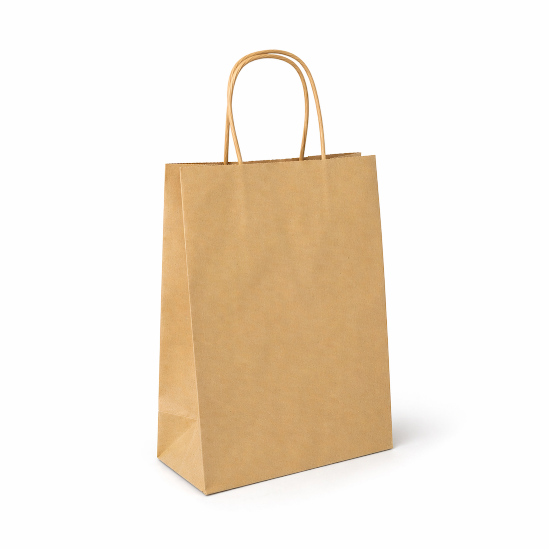 Shopper in Carta Avana Maniglia Ritorta