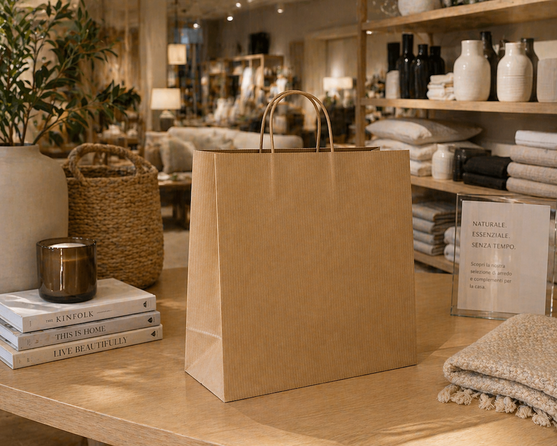 Shopper in Carta Avana Sealing
