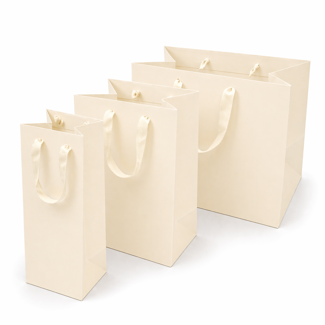 Shopper in Carta Top Large Avorio