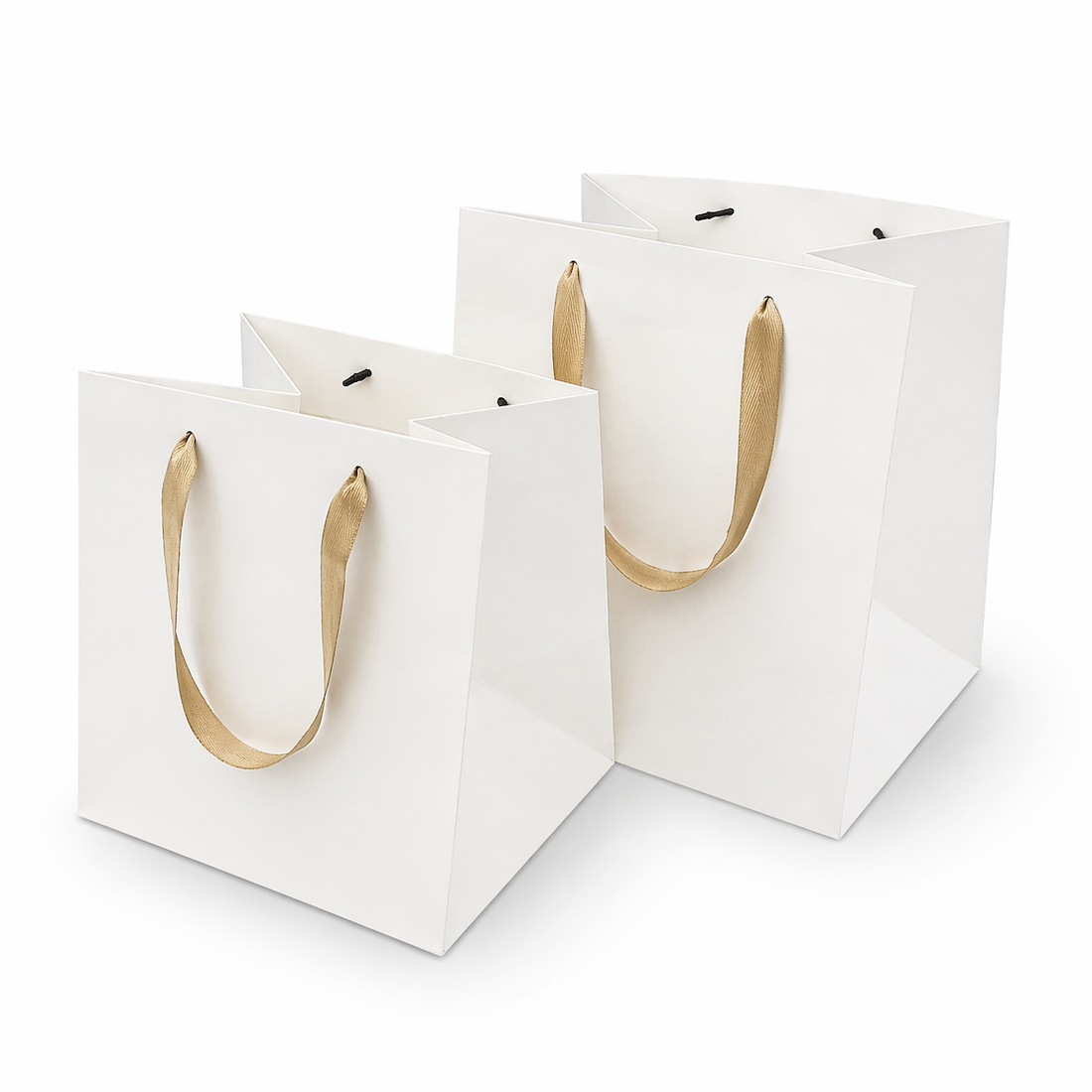 Shopper in Carta Square Bianco