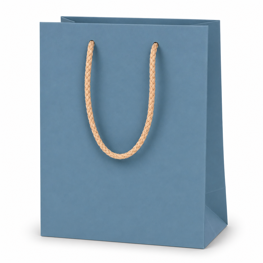 Shopper in Carta Mini con Cordone Base Avana