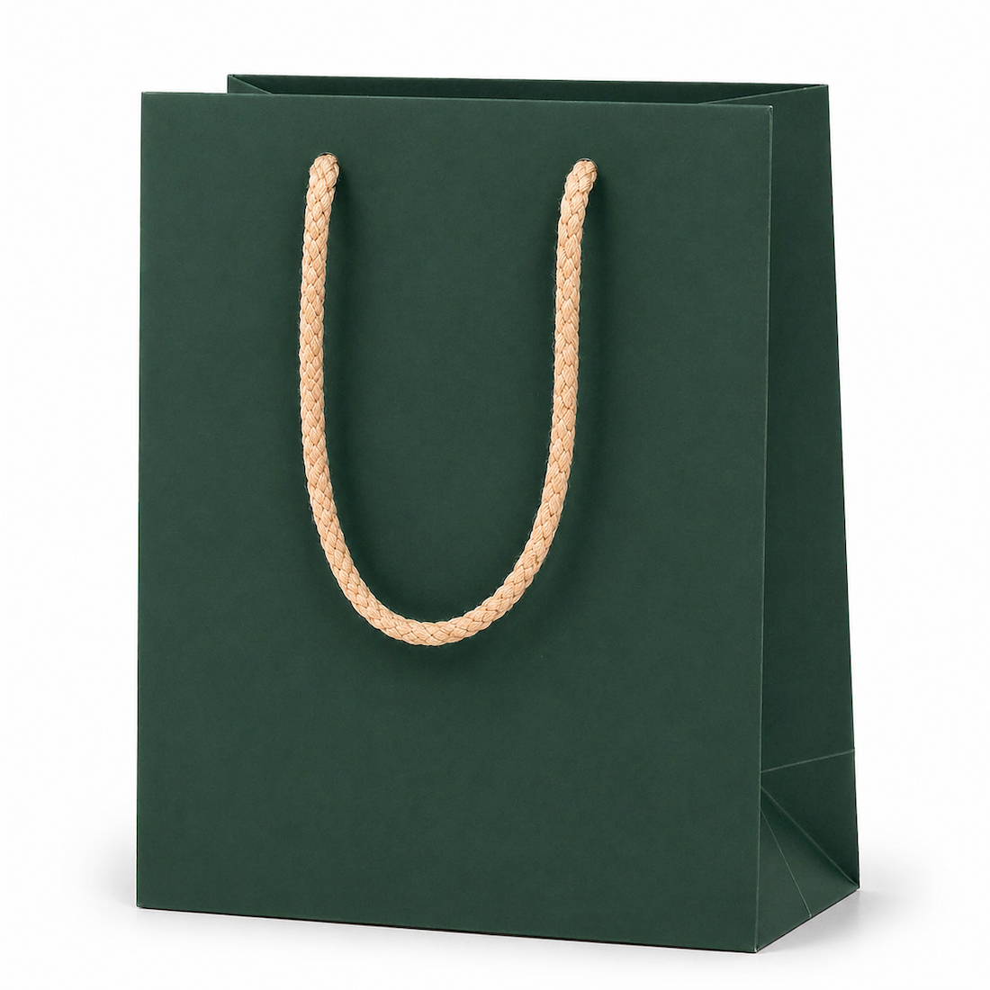 Shopper in Carta Mini con Cordone Base Avana