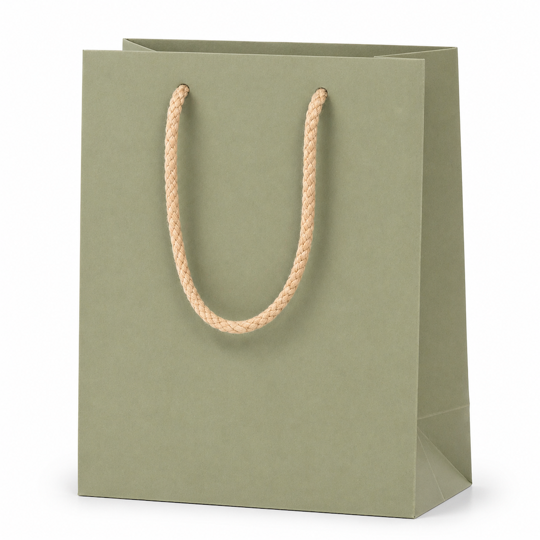 Shopper in Carta Mini con Cordone Base Avana