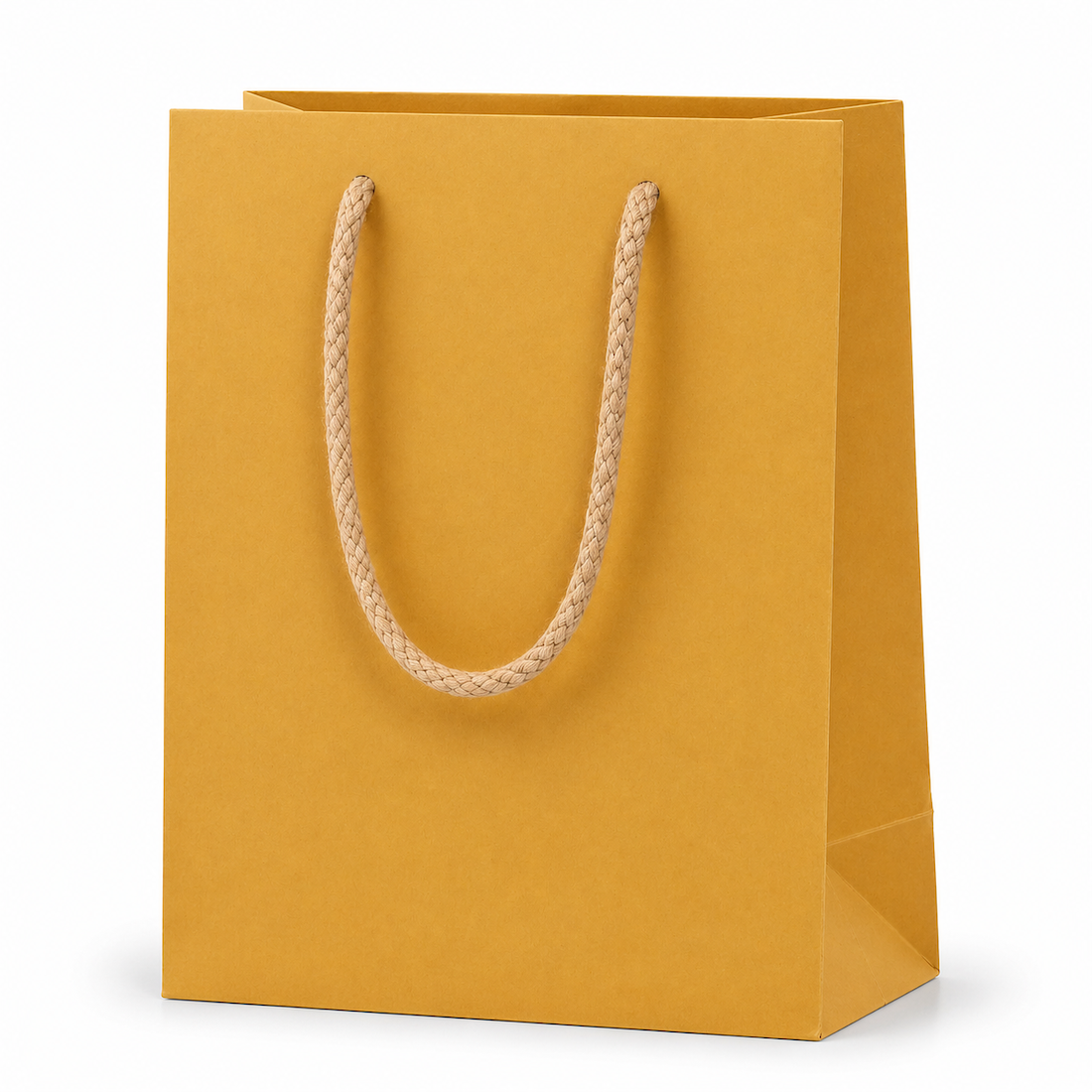 Shopper in Carta Mini con Cordone Base Avana