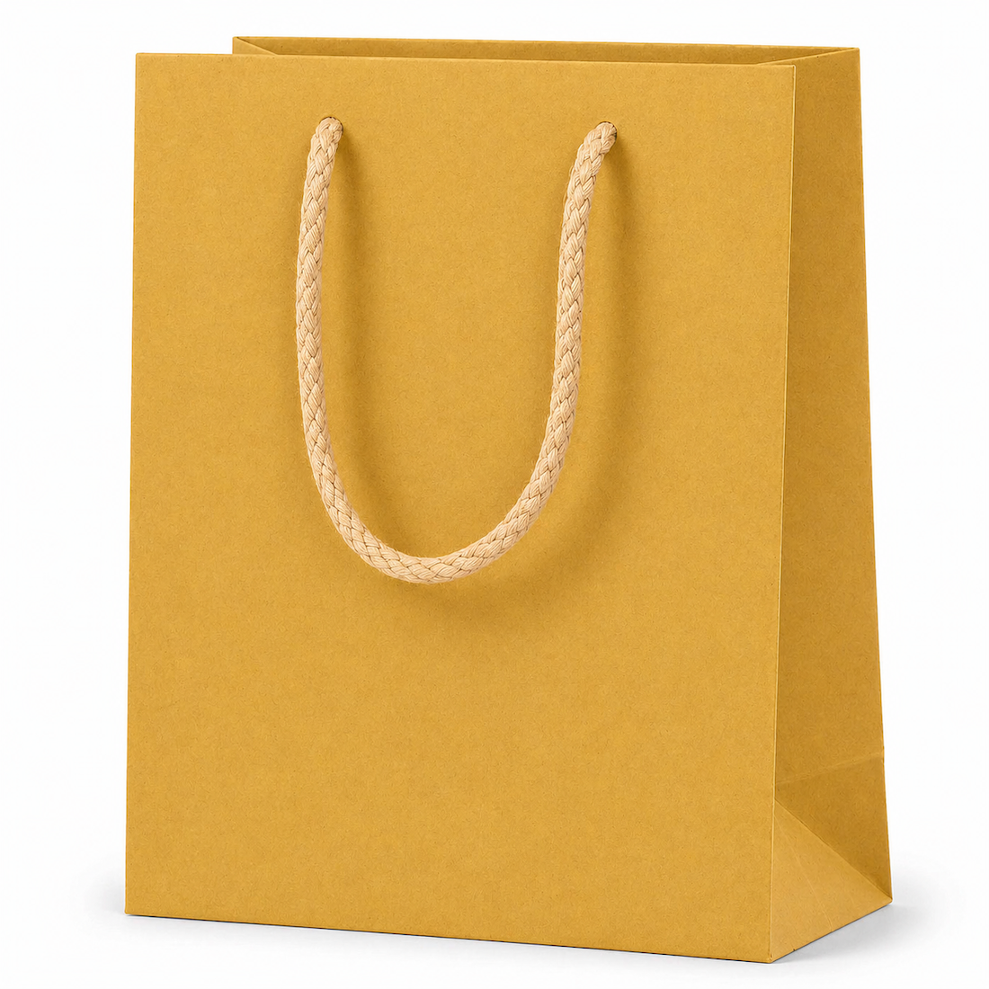 Shopper in Carta Mini con Cordone Base Avana