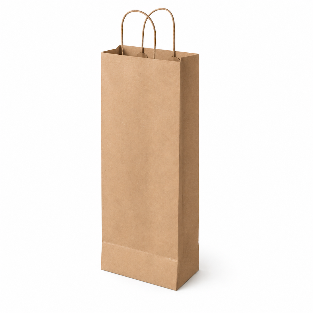 Shopper in Carta Avana Porta 1 e 2 Bottiglie