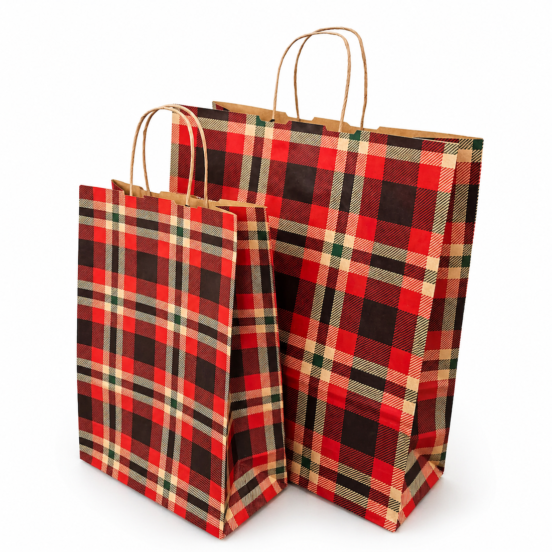 Shopper in Carta Tartan