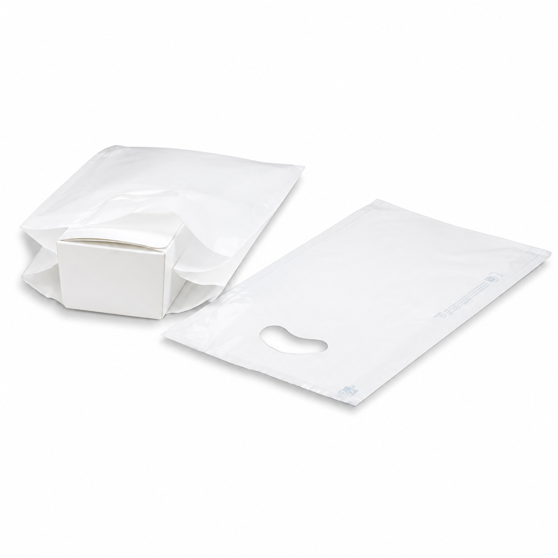 Shoppers Mini in Plastica Riutilizzabile Bianca