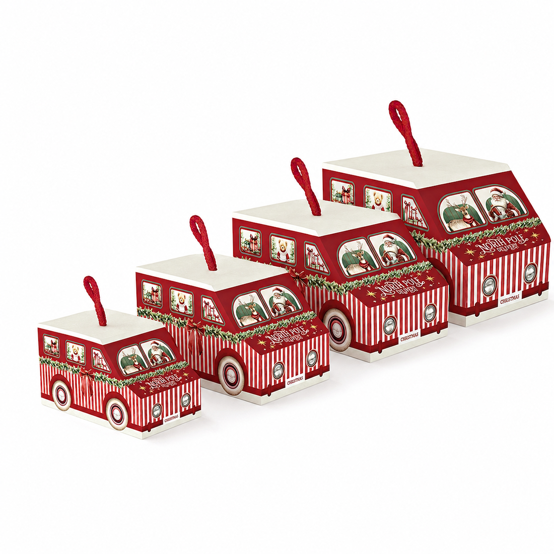 Scatola Furgoncino Linea Market Rosso