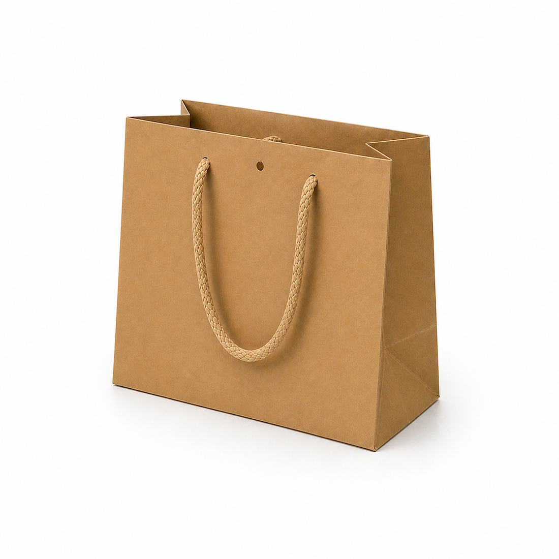 Shopper Mini Fondo Largo con Cordone e Foro Centrale