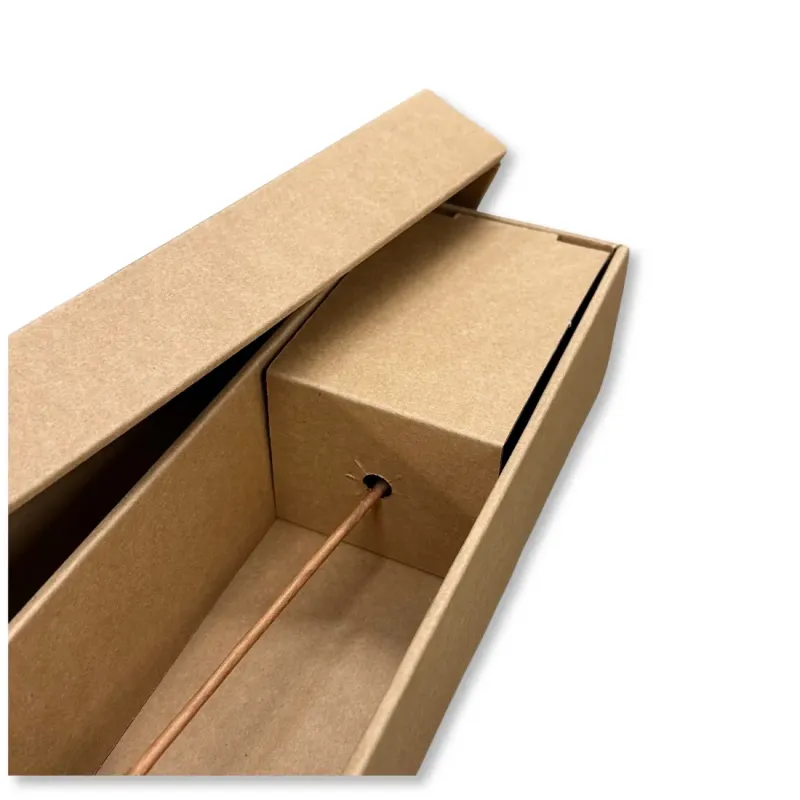 Scatola Porta Rosa con Coperchio Avana Confezione da 10 pz.