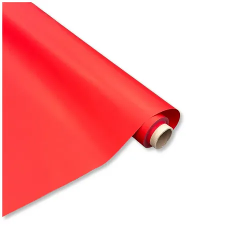 Bobina Polipropilene 50 my Tinta Unita Rosso. Lunghezza 30 Yds.