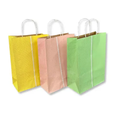 Shopper Carta Maniglia Ritorta Pois Assortite Miglior Prezzo 