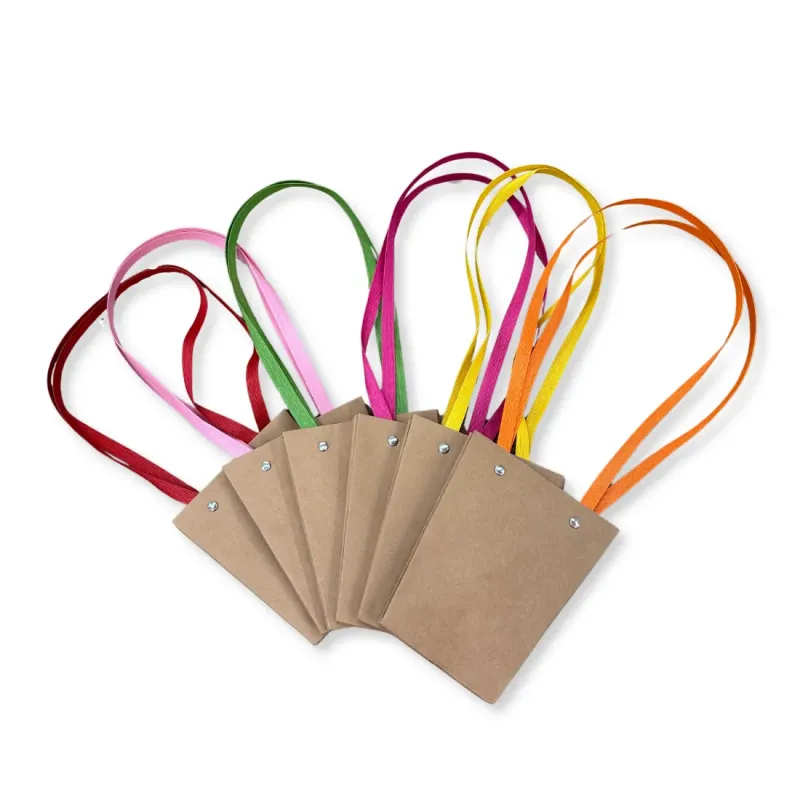 Shopper in Carta Avana Con Loop Colorato Miglior Prezzo 