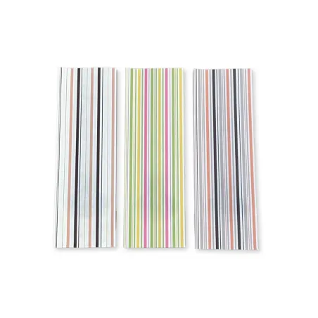 Sacchetto in Carta Fantasia Rigata Assortito con Finestre