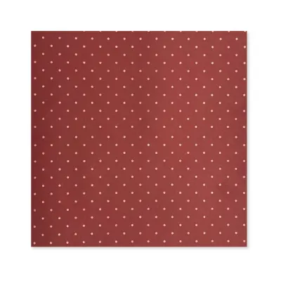 25 Fogli Carta Regalo Pois Micro Bordeaux