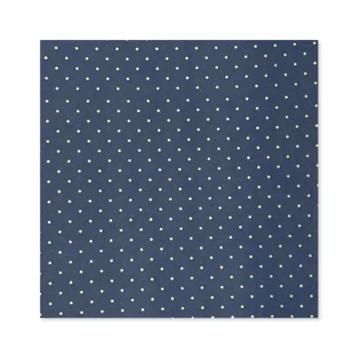 25 Fogli Carta Regalo Pois Micro Blue