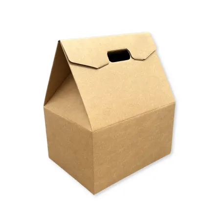 Scatola Confezione Regalo Baulotto Porta Panettone + Bottiglia Linea Avana Confezione da 30 pz.