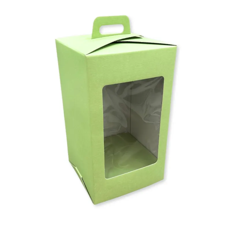 Porta Uovo Fibra Verde con Fondo e Manico...