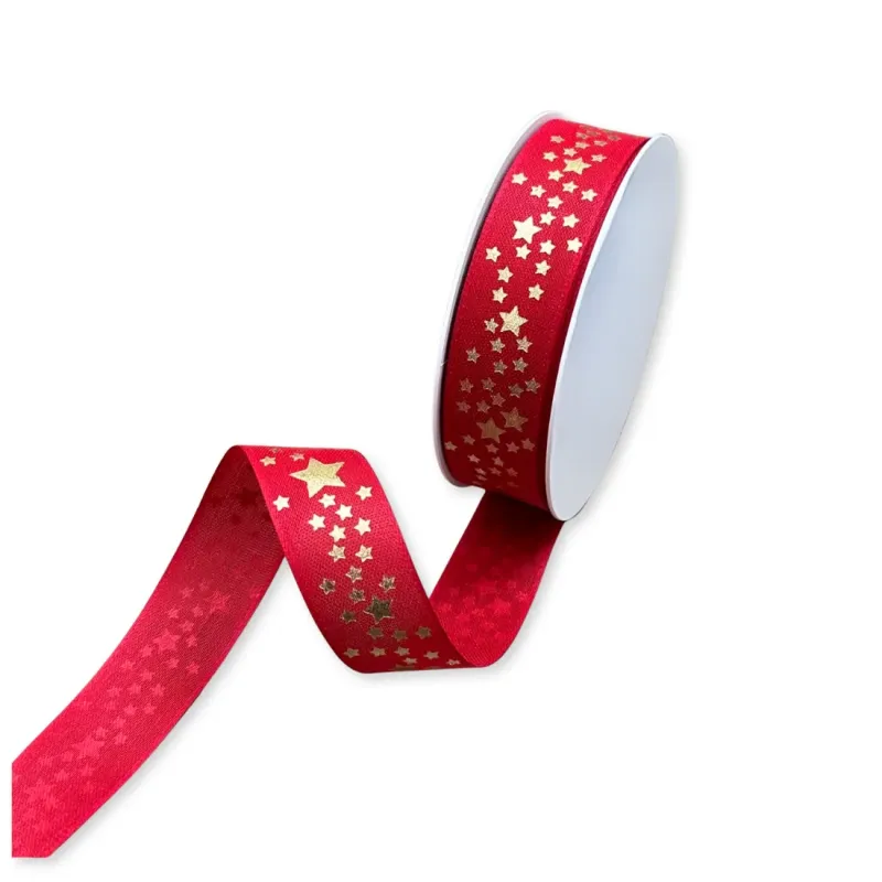 Nastro Tessuto Golden Stars