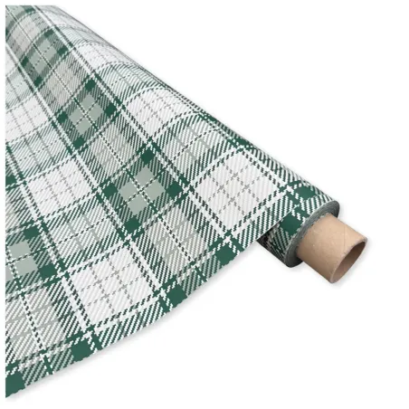 Bobina Polipropilene 40 My. Fantasia New Tartan Verde Scuro. Lunghezza 40 m.